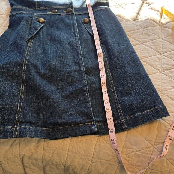 Vintage Paris Blues Denim Coat Women's S Double Breasted Bell Sleeve Y2K Boho - Picture 10 of 12